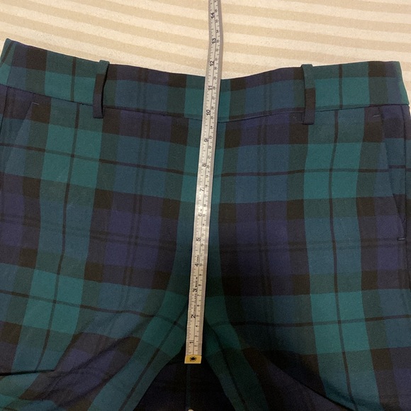 NWT J.Crew Plaid Crop Pant - Picture 3 of 8